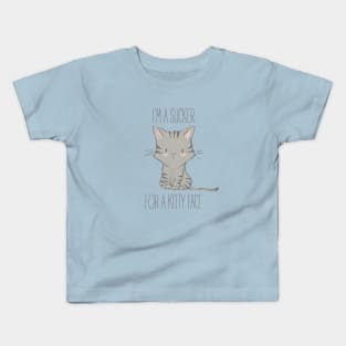 I'm a Sucker for a Kitty Face Kids T-Shirt
